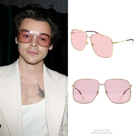 harry styles gucci pink sunglasses|Harry Styles new Gucci.